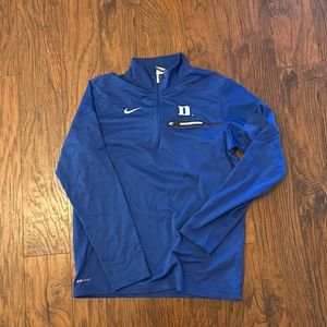 Duke Nike half zip sweatshirt